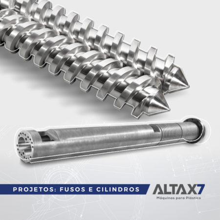 Projeto Altax7 — fusos e cilindros para extrusoras
