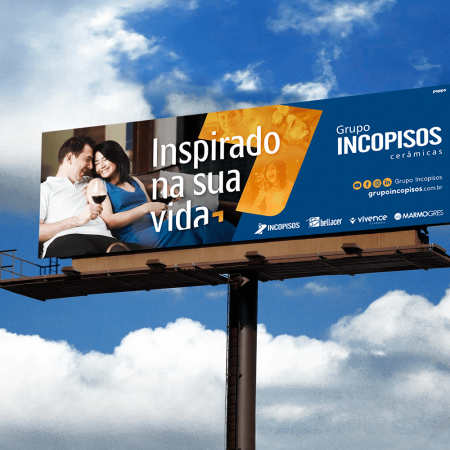 Outdoor da campanha Grupo Incopisos